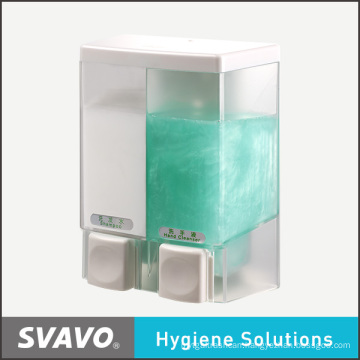 Refillable Hotel Shower Gel Dispenser, Double Soap Dispenser (V-4401)